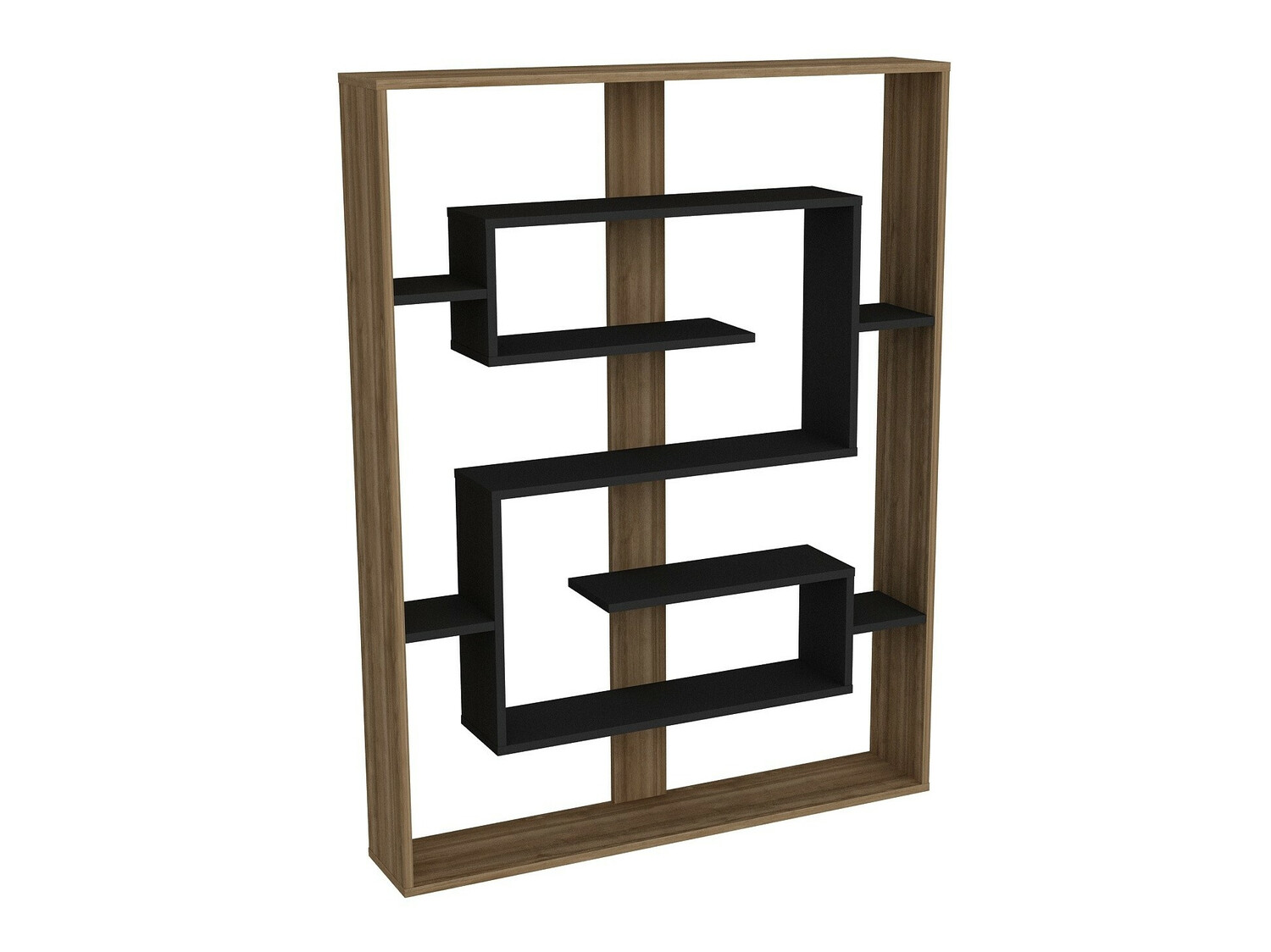 Етажерка Kailua 1076 (Орех + Черен)
