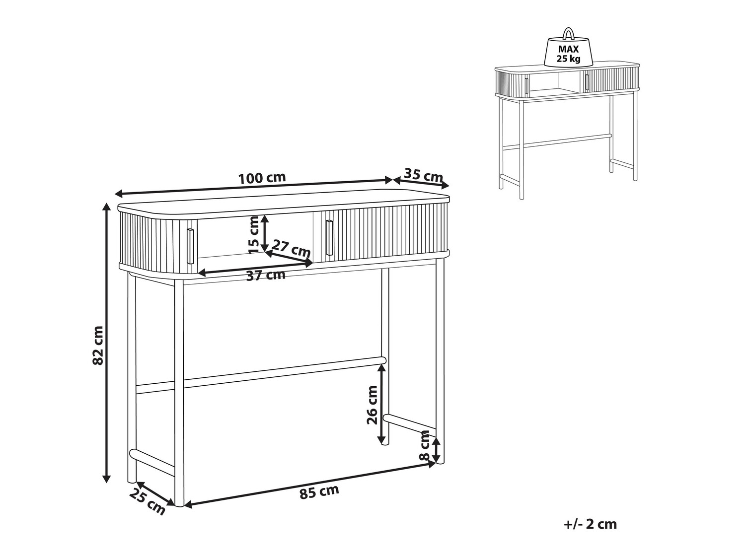 Конзолна маса Berwyn 112