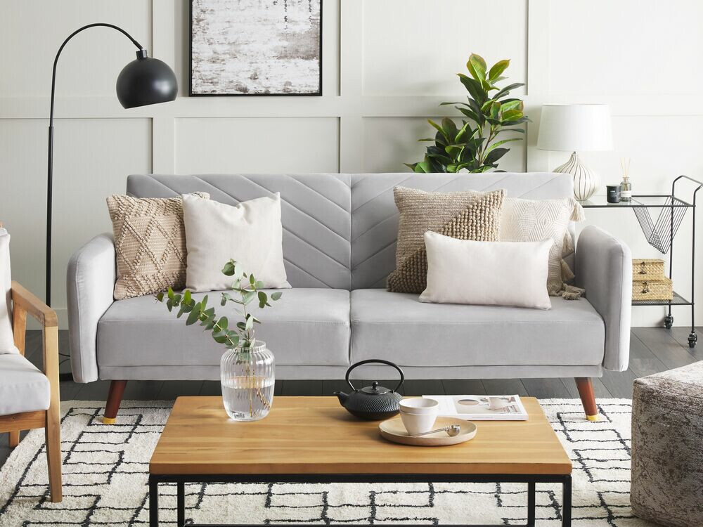 Разтегателен диван Berwyn 120 (Светло сив)