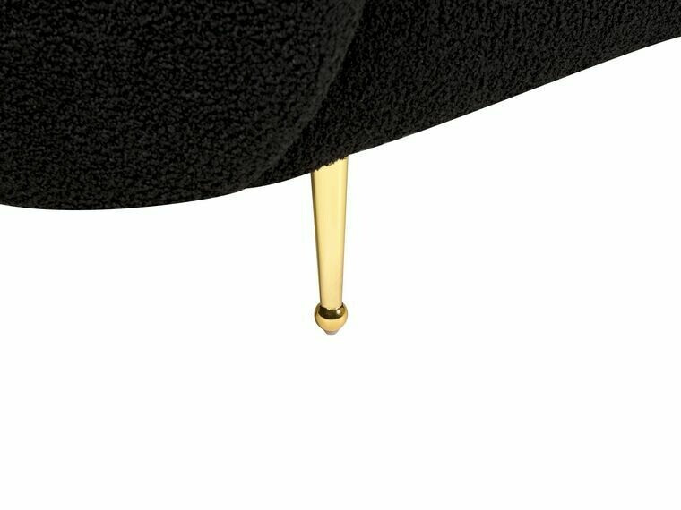 Комплект мека мебел Berwyn 124 (Черен + Златно)