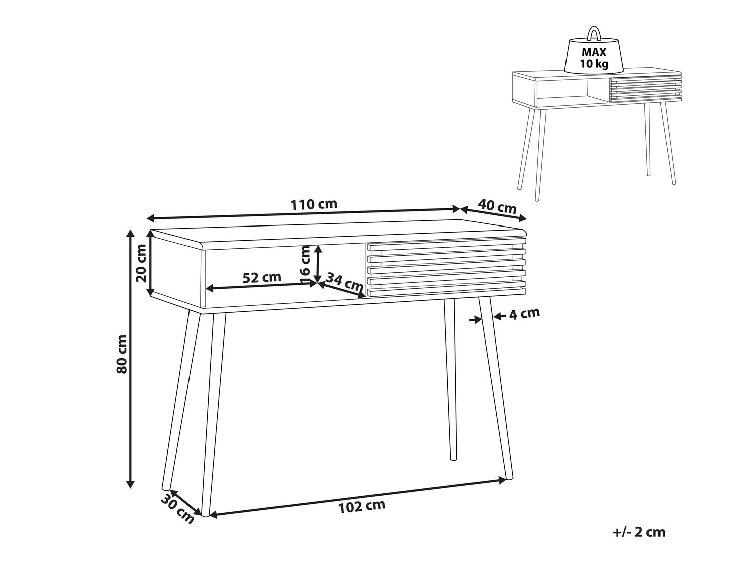 Конзолна маса Berwyn 135