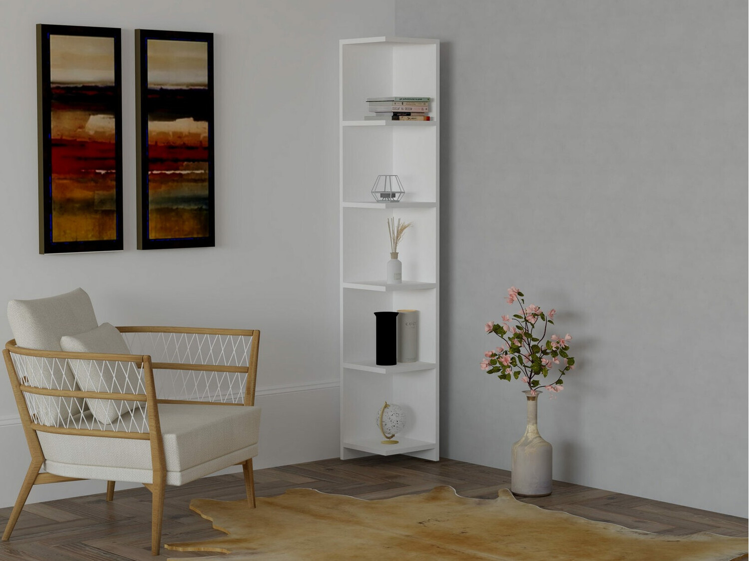 Ъглова етажерка Kailua 1202