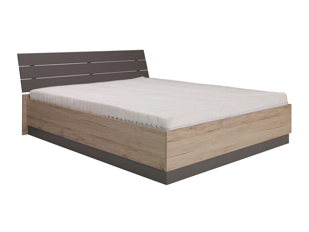 Комплект за спалня Murrieta 151 (Дъб сан ремо + Сив)