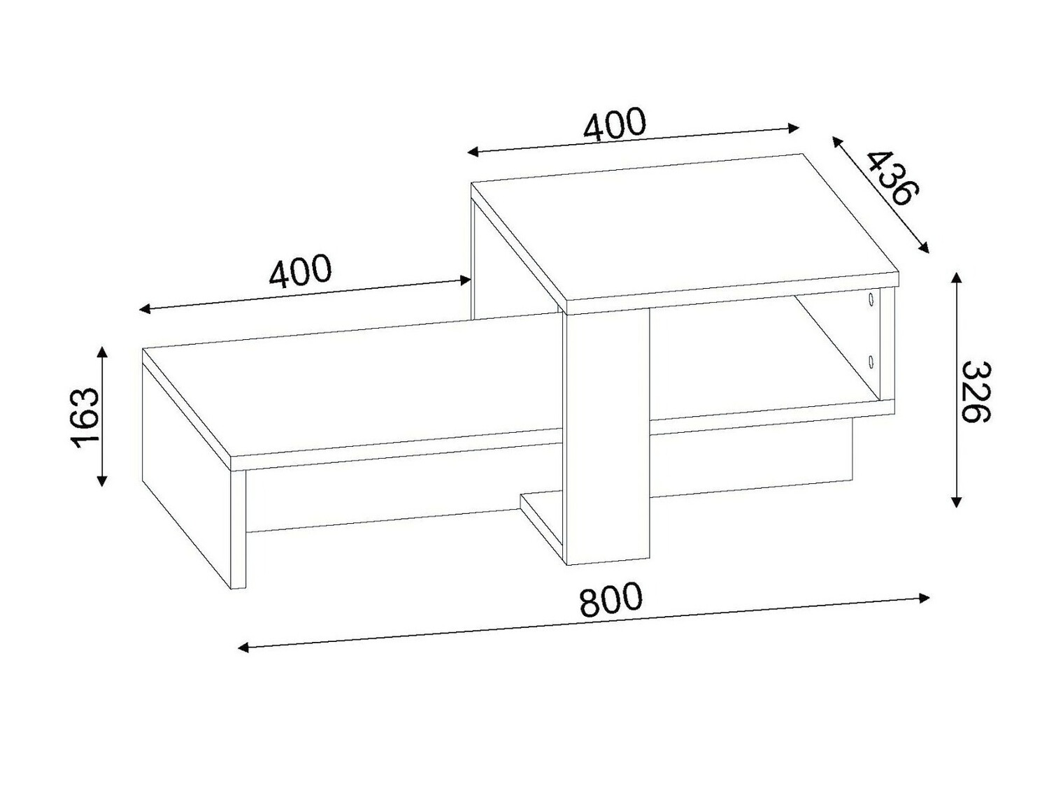 Масичка за кафе Kailua 1185