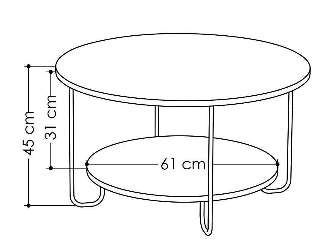 Масичка за кафе Kailua 1210