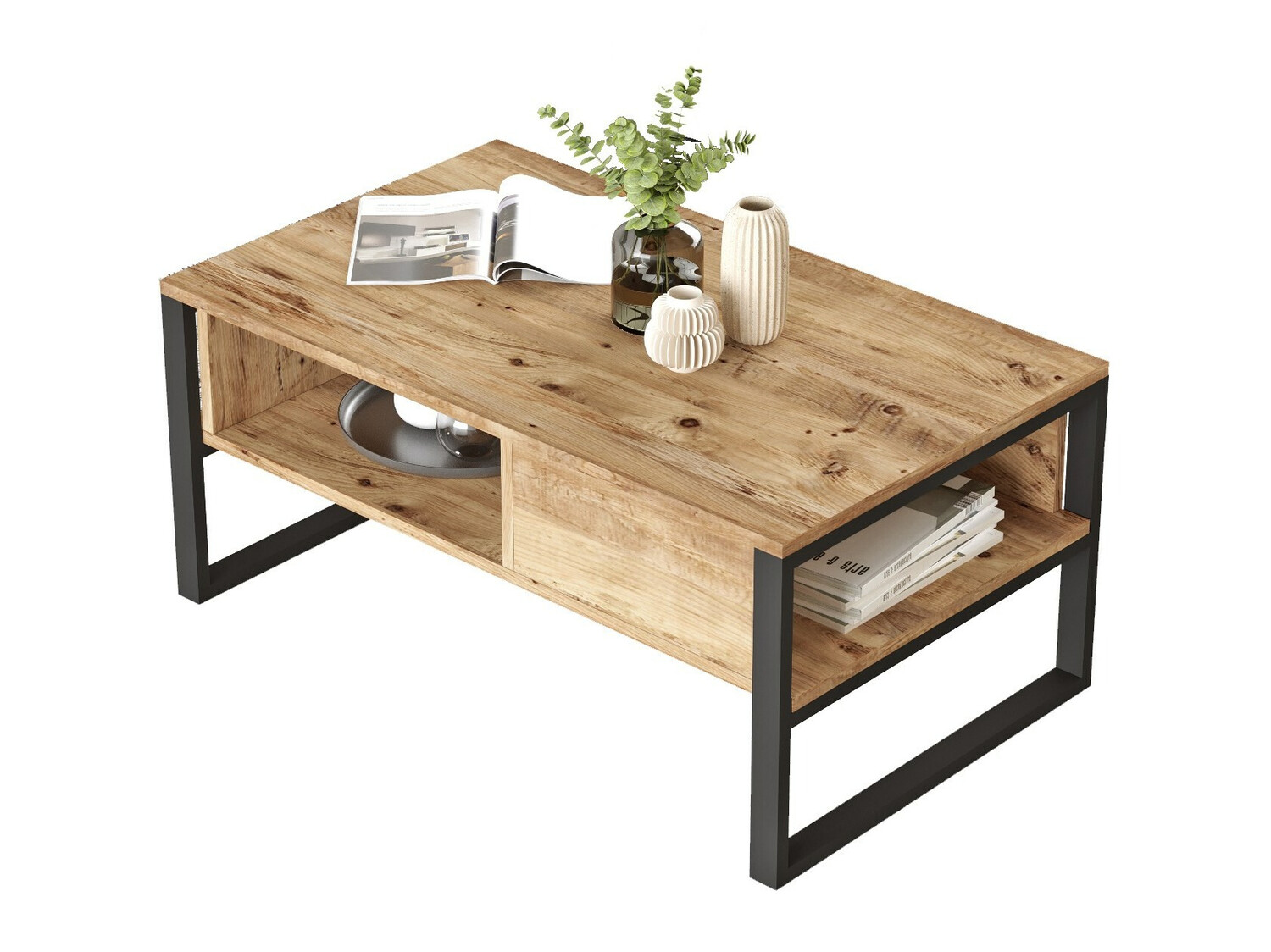 Масичка за кафе Kailua 1220 (Черен + Бор)