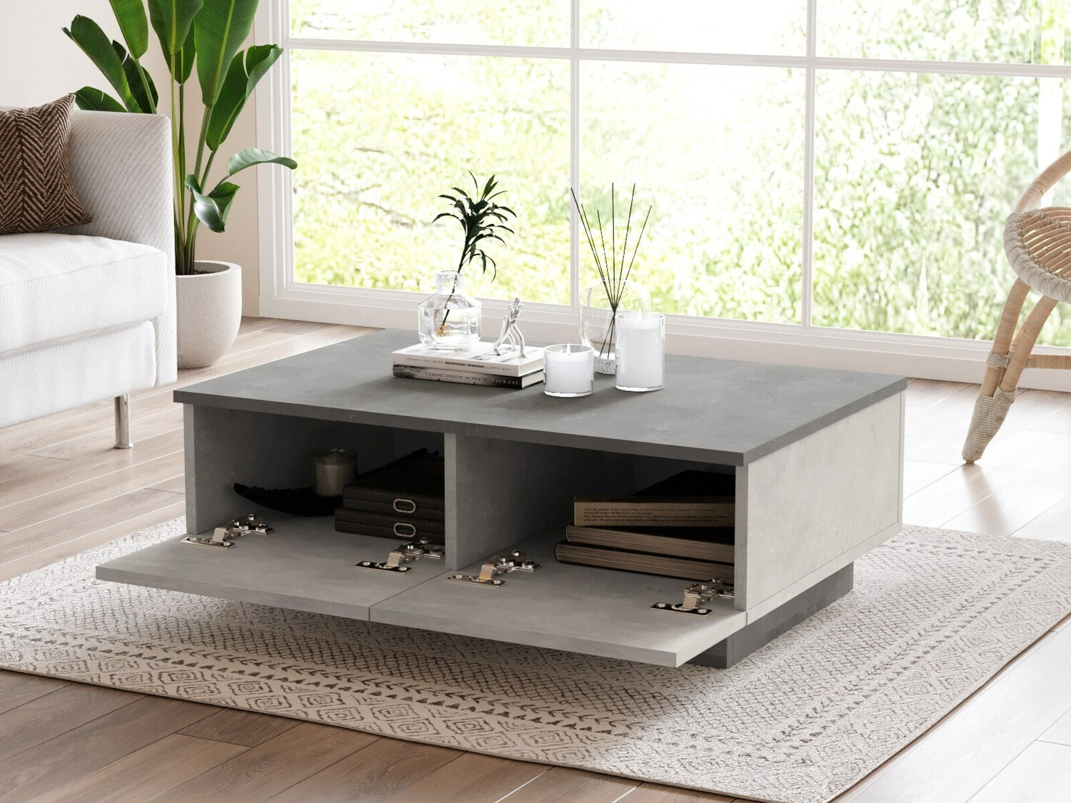 Масичка за кафе Kailua 1248 (Антрацит + Светло сив)