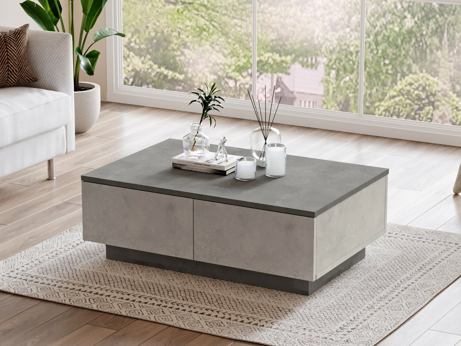 Масичка за кафе Kailua 1248 (Антрацит + Светло сив)