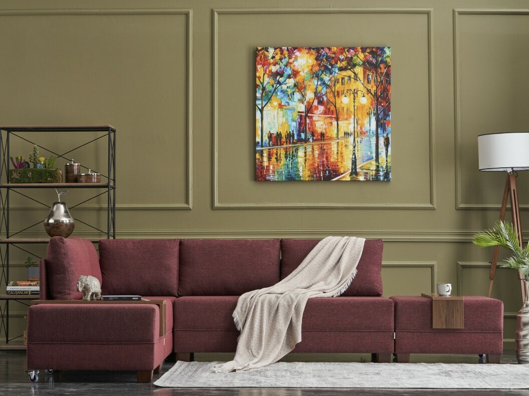 Ъглов диван Altadena 294 (Bordeaux)