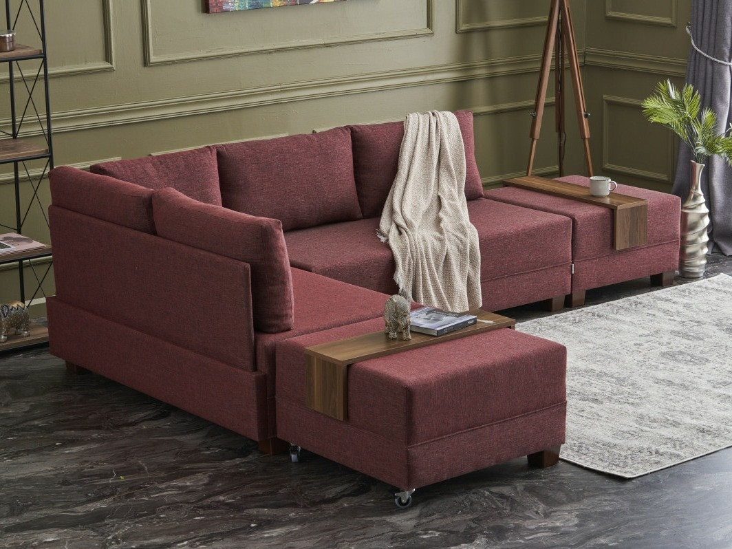 Ъглов диван Altadena 294 (Bordeaux)