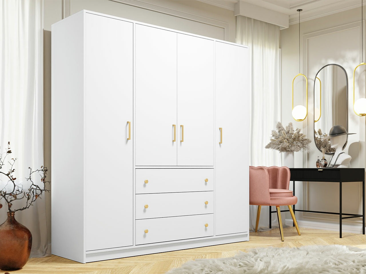 Гардероб Honolulu 252 (Бял)