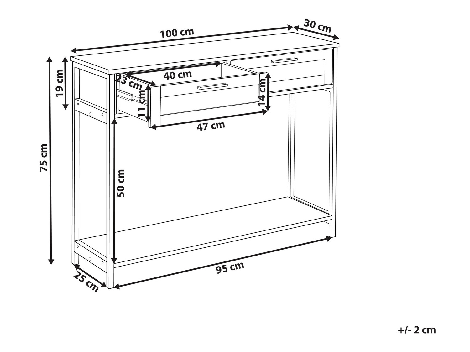 Конзолна маса Berwyn 150