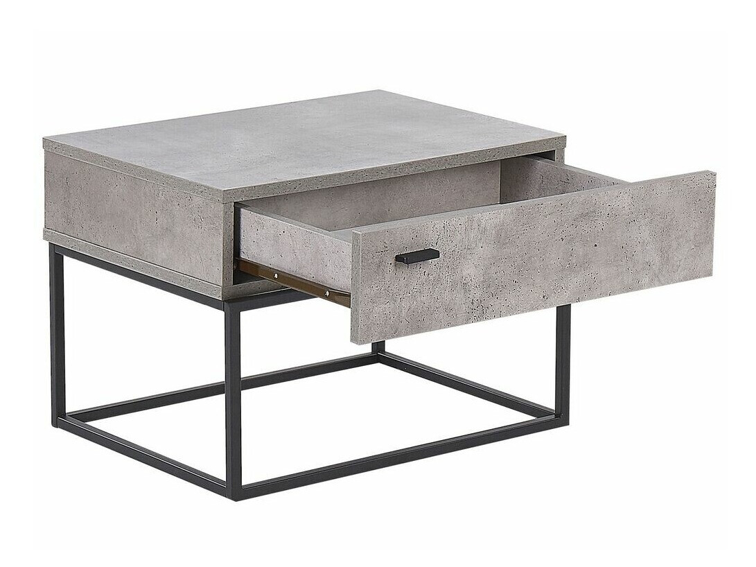 Нощно шкафче Berwyn 158 (Сив + Черен)