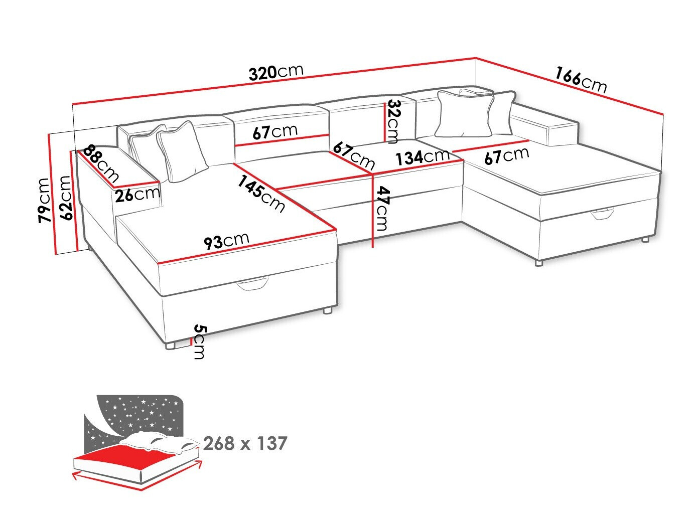 Ъглов диван Clovis 115 (Poso 34)