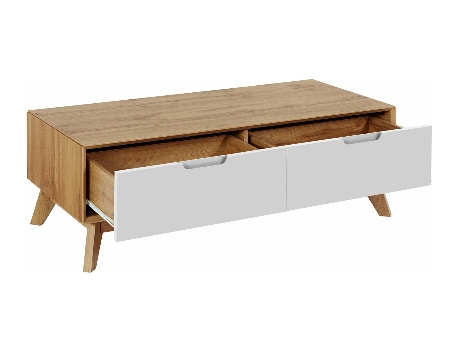 Масичка за кафе Dorvou 103 (Бял + Дъб)