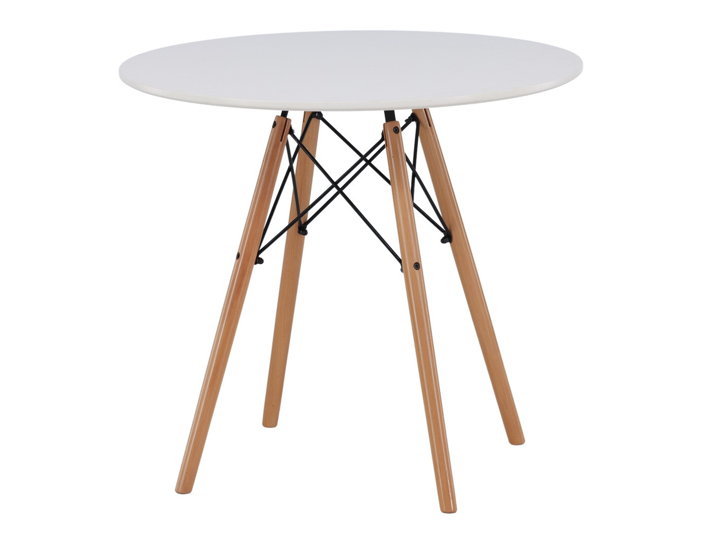 Маса и столове за трапезария Dallas 4245 (Бял + Черен)