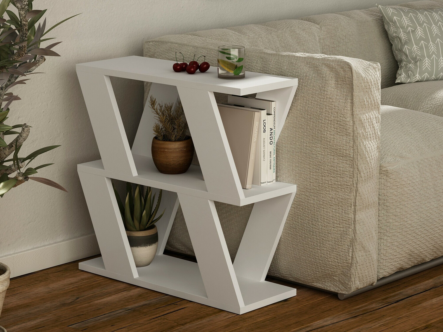 Помощна масичка Kailua 1377 (Бял)