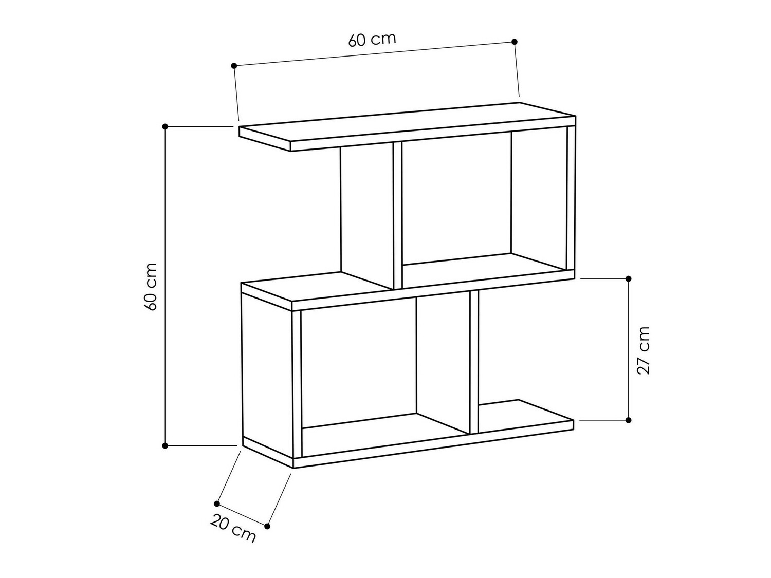 Помощна масичка Kailua 1378 (Дъб)