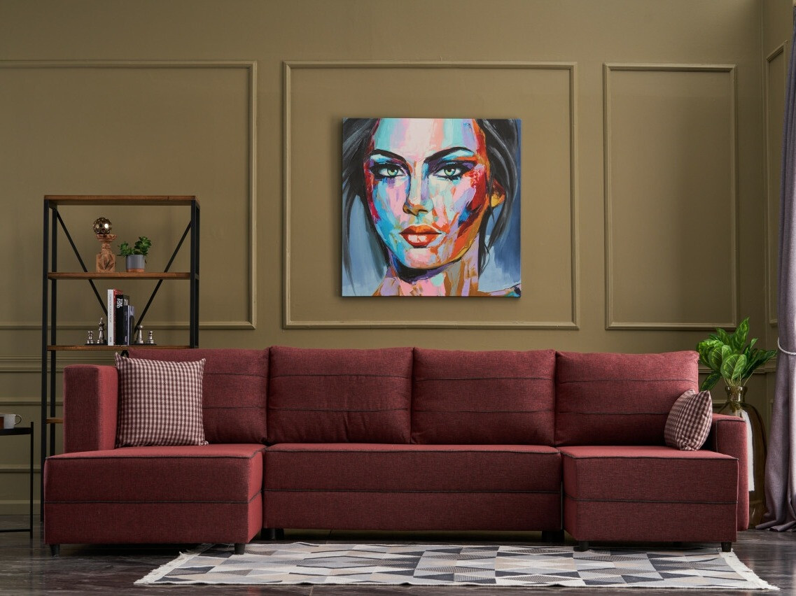 Ъглов диван Altadena 313 (Bordeaux)