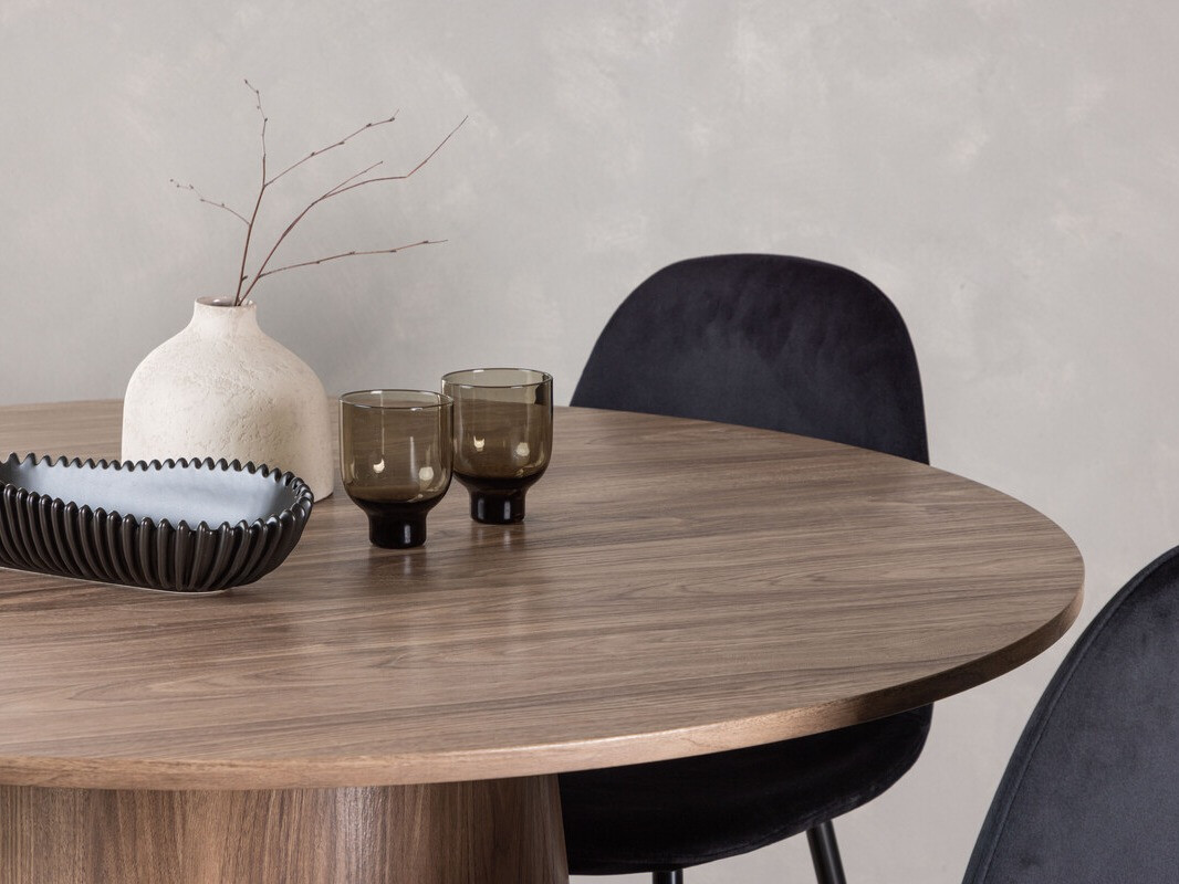 Маса и столове за трапезария Dallas 4246 (Кафяв)