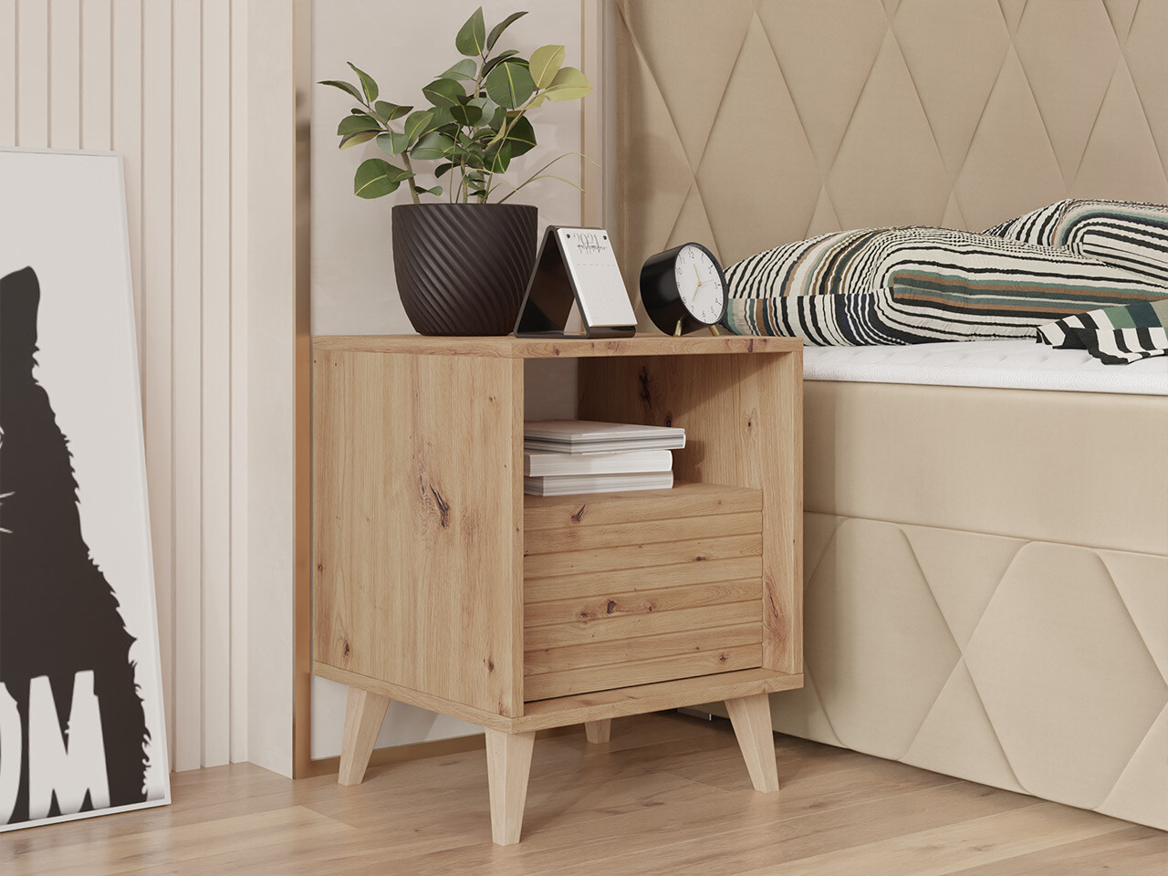 Нощно шкафче Comfivo Romtori