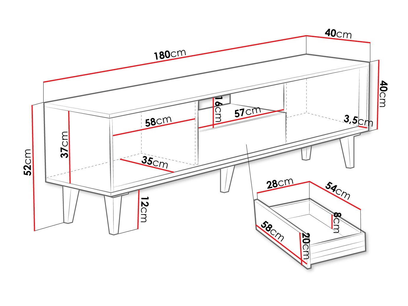 ТВ шкаф Comfivo Romtori I