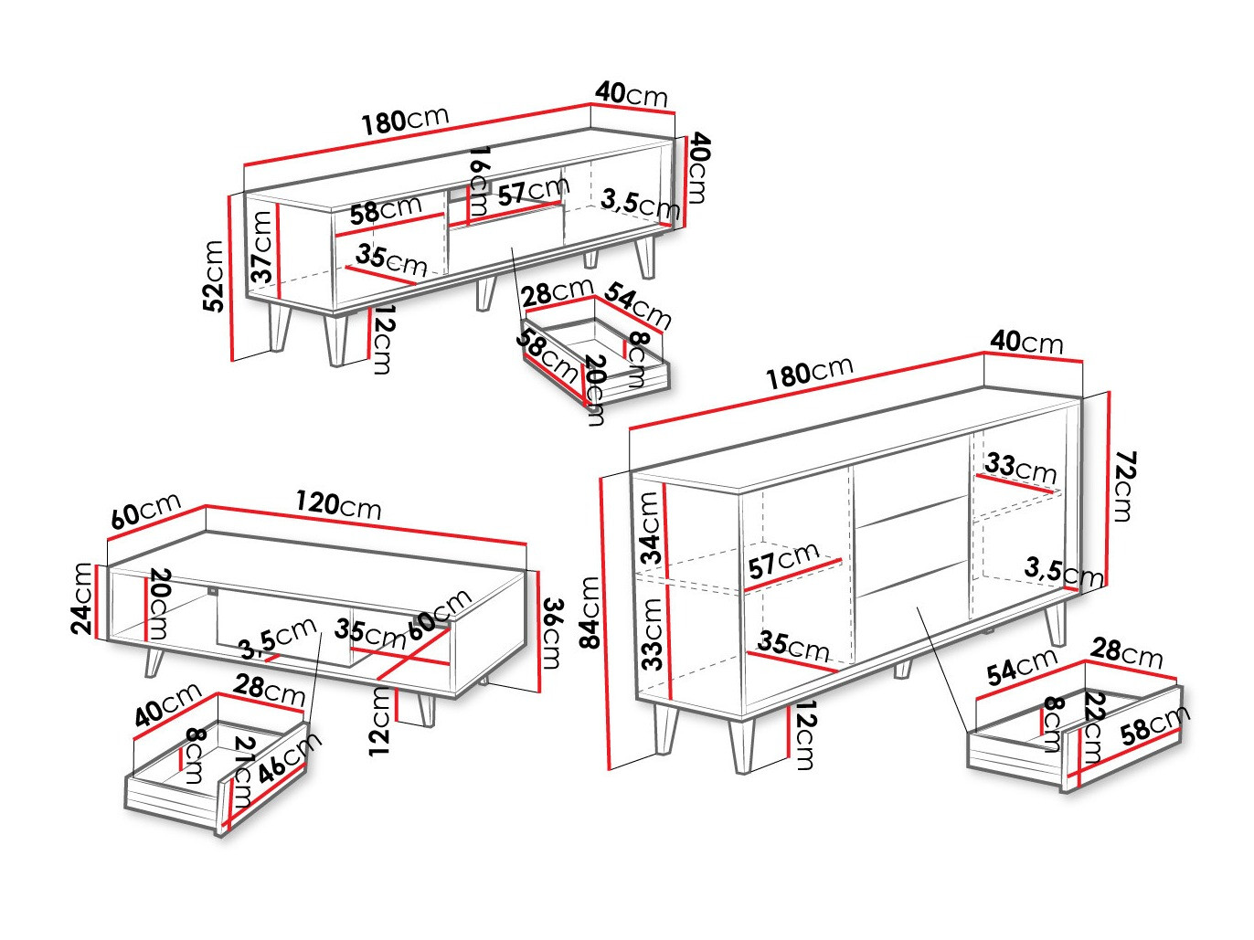 Комплект за хол Comfivo Romtori