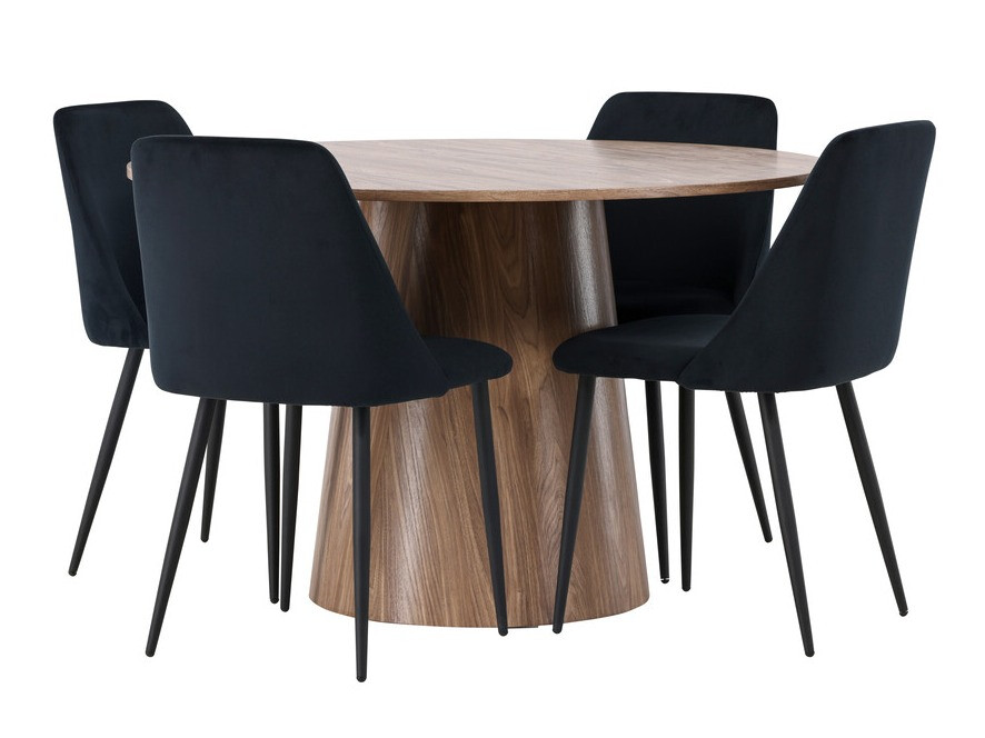 Маса и столове за трапезария Dallas 4248 (Кафяв)