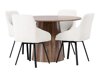 Маса и столове за трапезария Dallas 4251 (Кафяв)