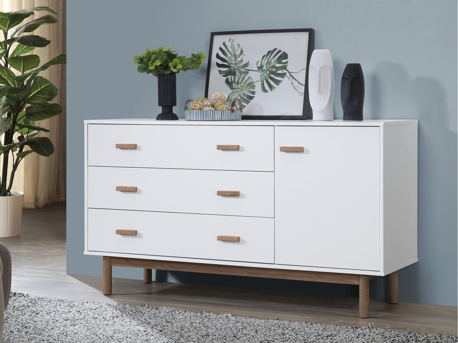 Скрин Nolcalu 100 (Бял + Дъб)