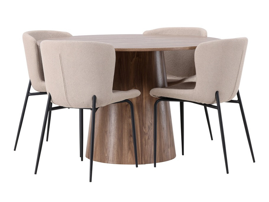 Маса и столове за трапезария Dallas 4257 (Кафяв)