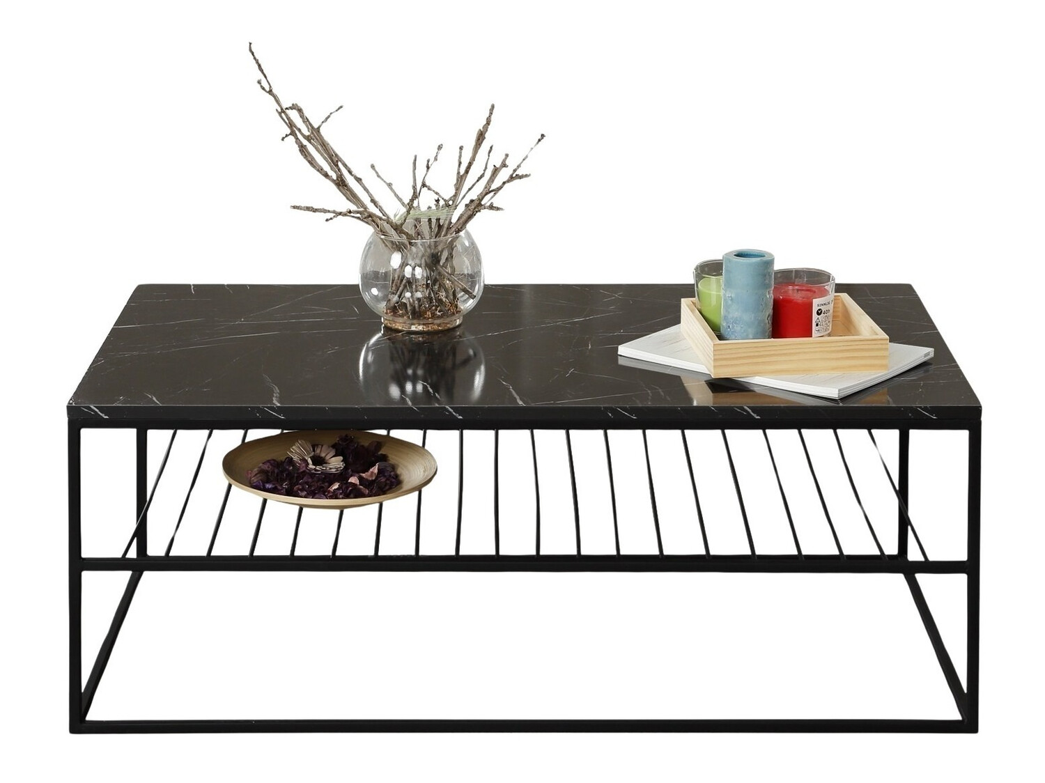 Масичка за кафе Kailua 1426 (Черен мрамор)