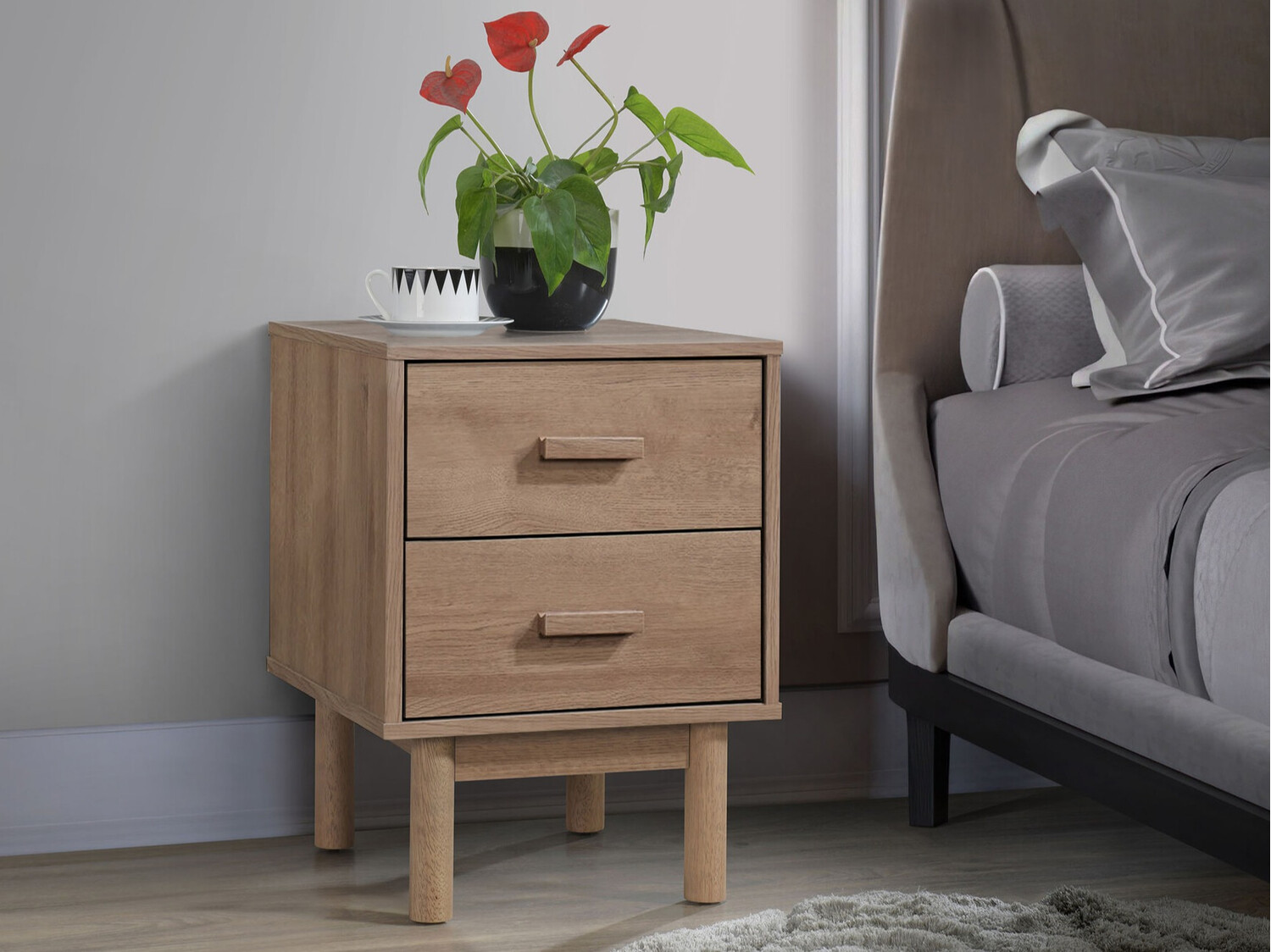 Нощно шкафче Nolcalu 102 (Дъб)