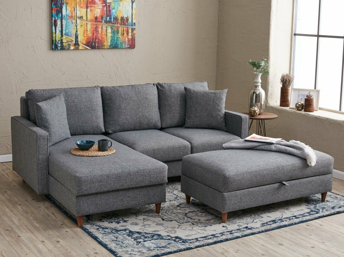 Комплект мека мебел Altadena 334 (Сив)