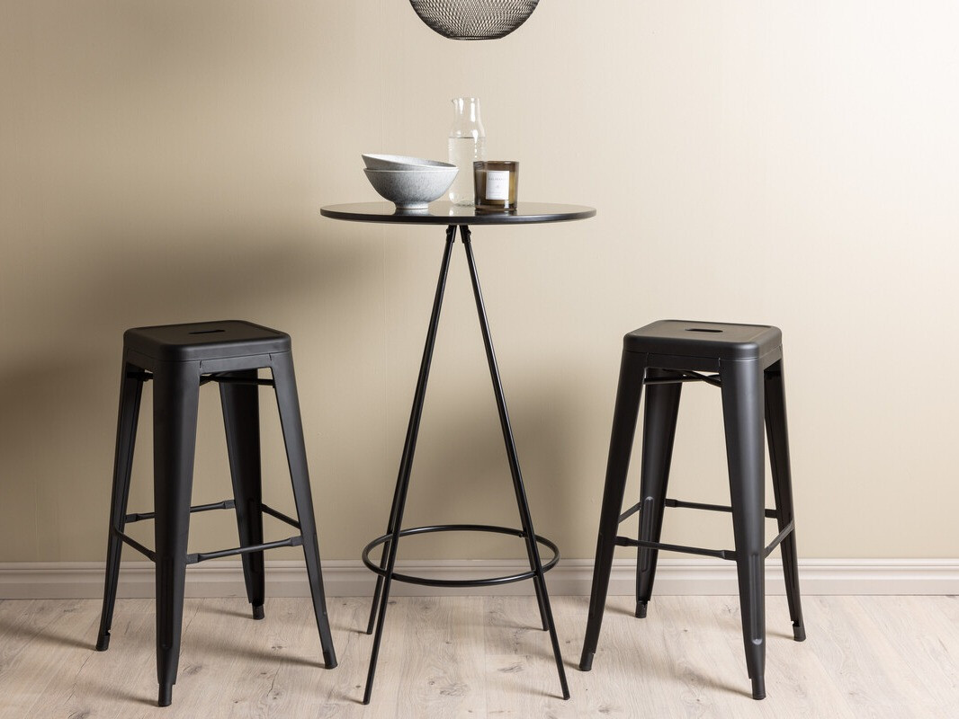 Маса и столове за трапезария Dallas 4263 (Черен)