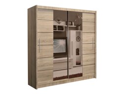 Гардероб Honolulu 193 (Сонома дъб + тонирано огледало)