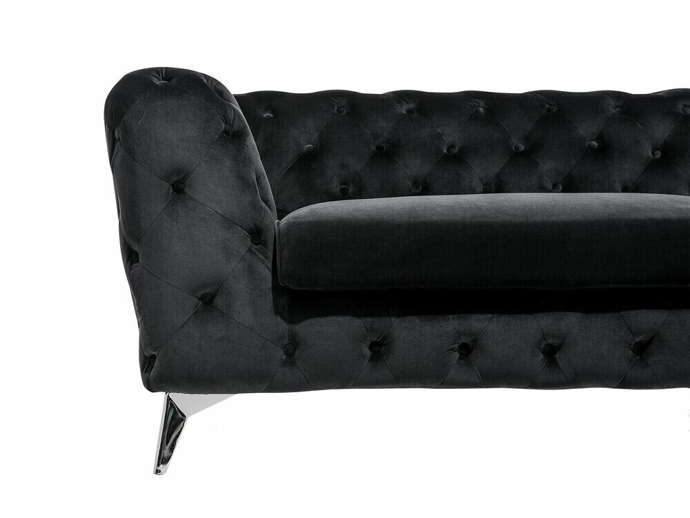 Chesterfield диван Berwyn 185 (Черен)