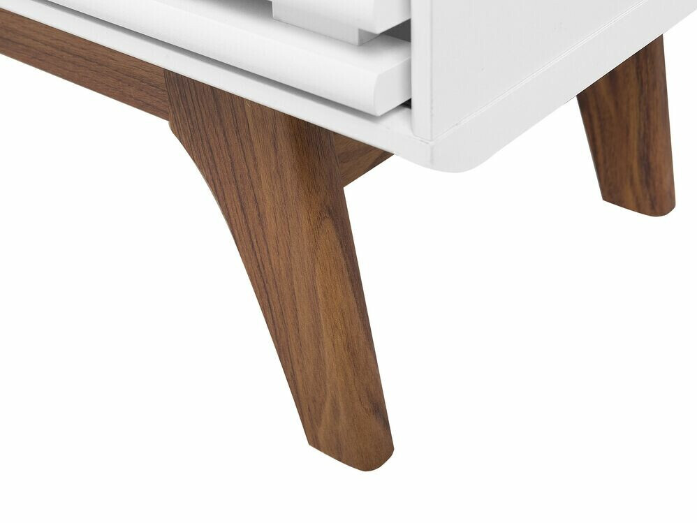 ТВ шкаф Berwyn 210 (Бял + Тъмно дърво)