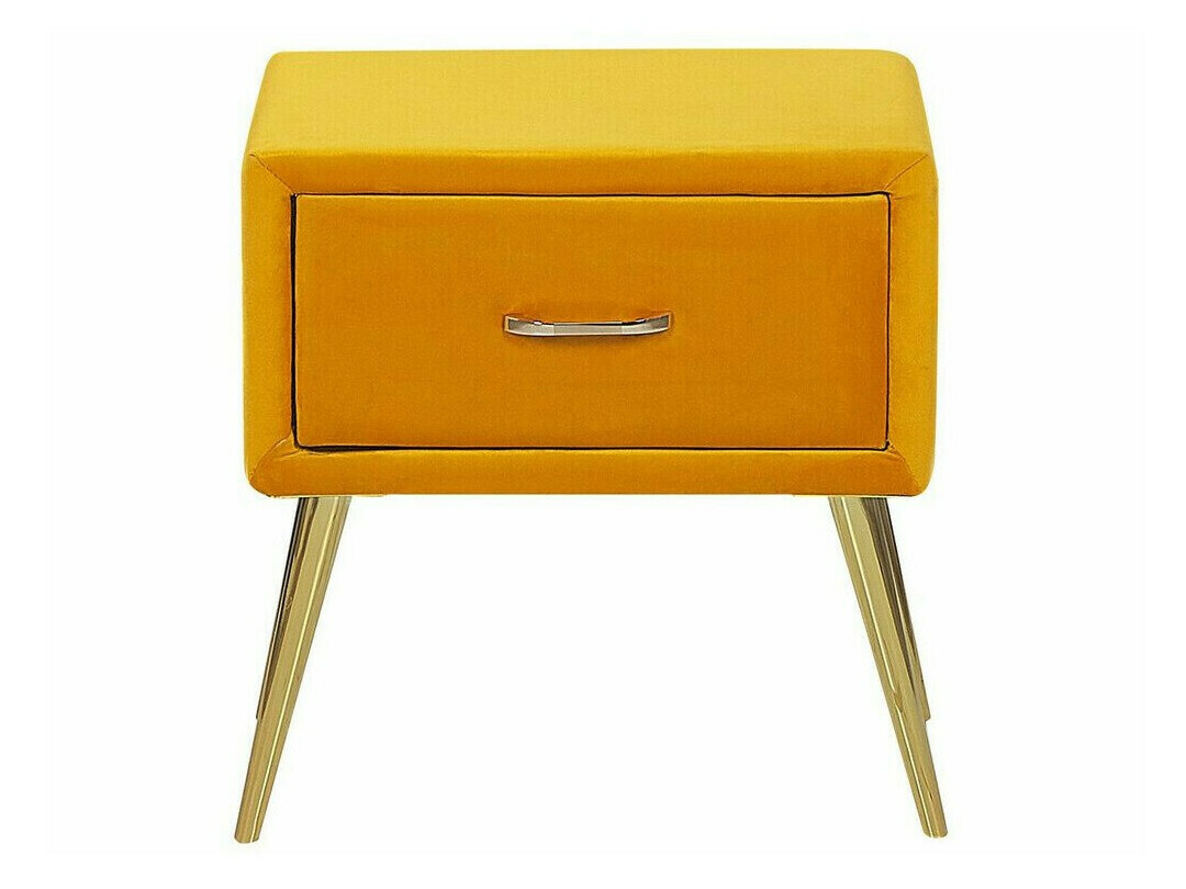 Нощно шкафче Berwyn 325 (Жълт + Златно)