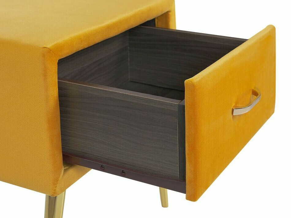 Нощно шкафче Berwyn 325 (Жълт + Златно)