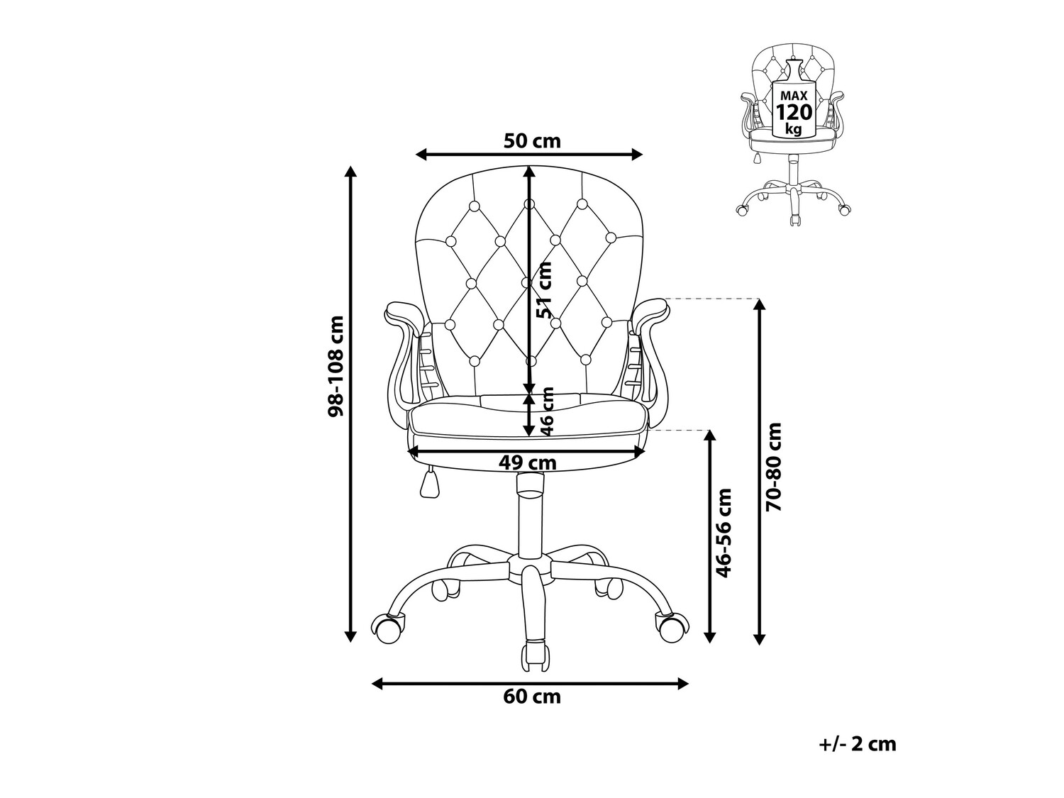 Офис стол Berwyn 335 (Роза)