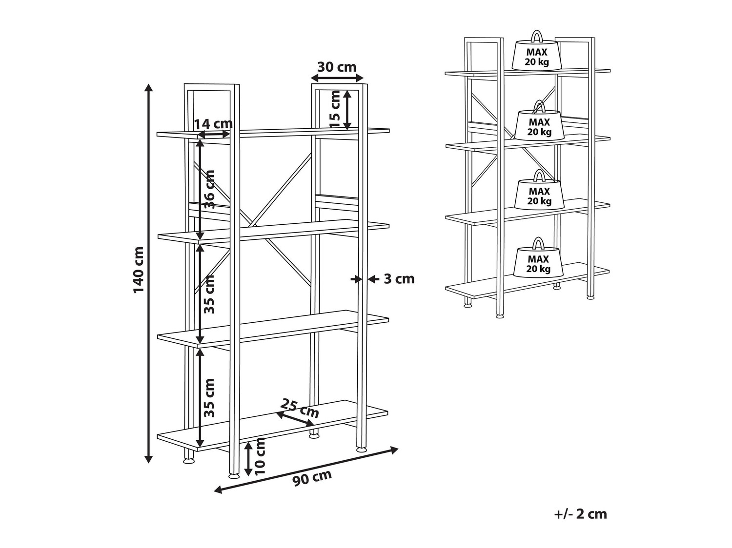 Етажерка Berwyn 401