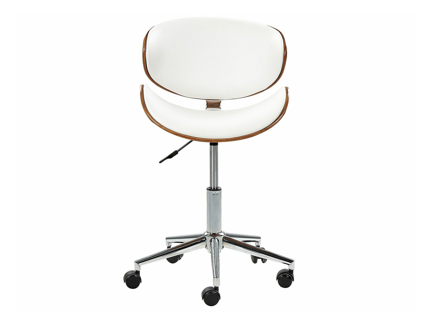 Офис стол Berwyn 409 (Бял + Тъмно дърво)