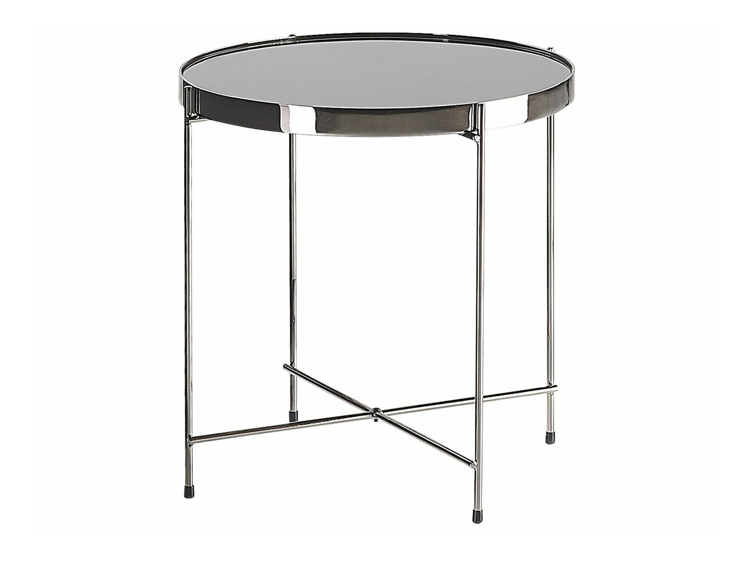 Помощна масичка Berwyn 400 (Черен + Сребро)