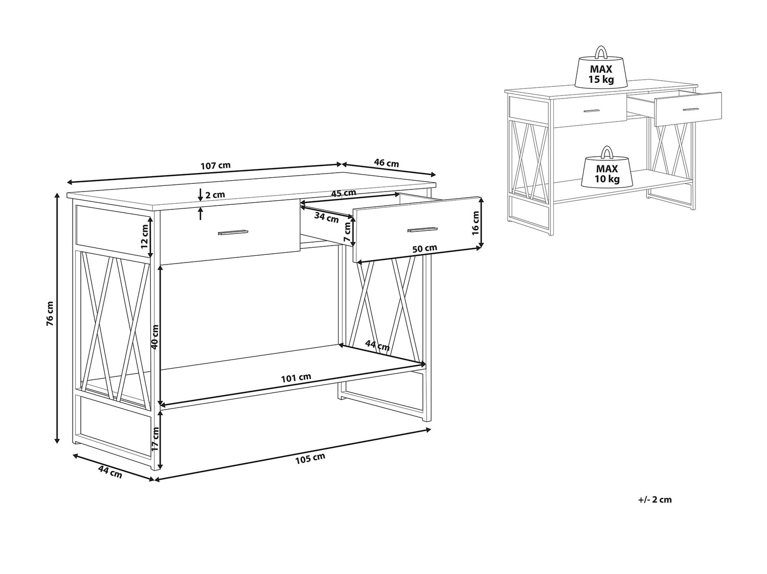 Конзолна маса Berwyn 439 (Taupe)