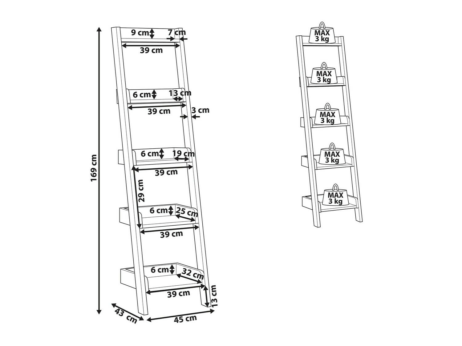 Етажерка Berwyn 452 (Ярък дърво)