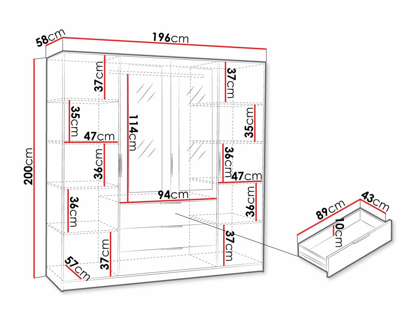 Гардероб Ophdome 105