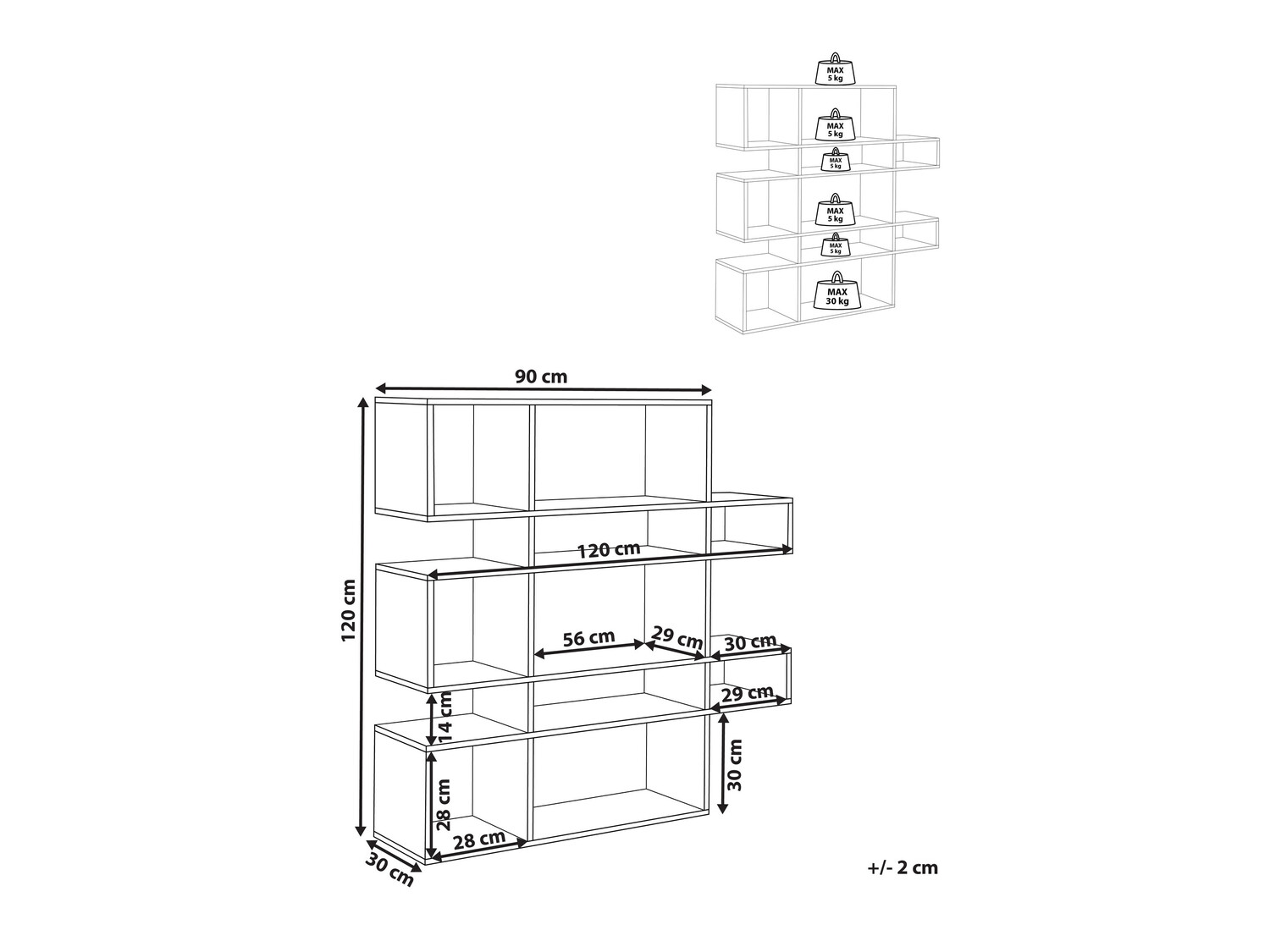 Етажерка Berwyn 485