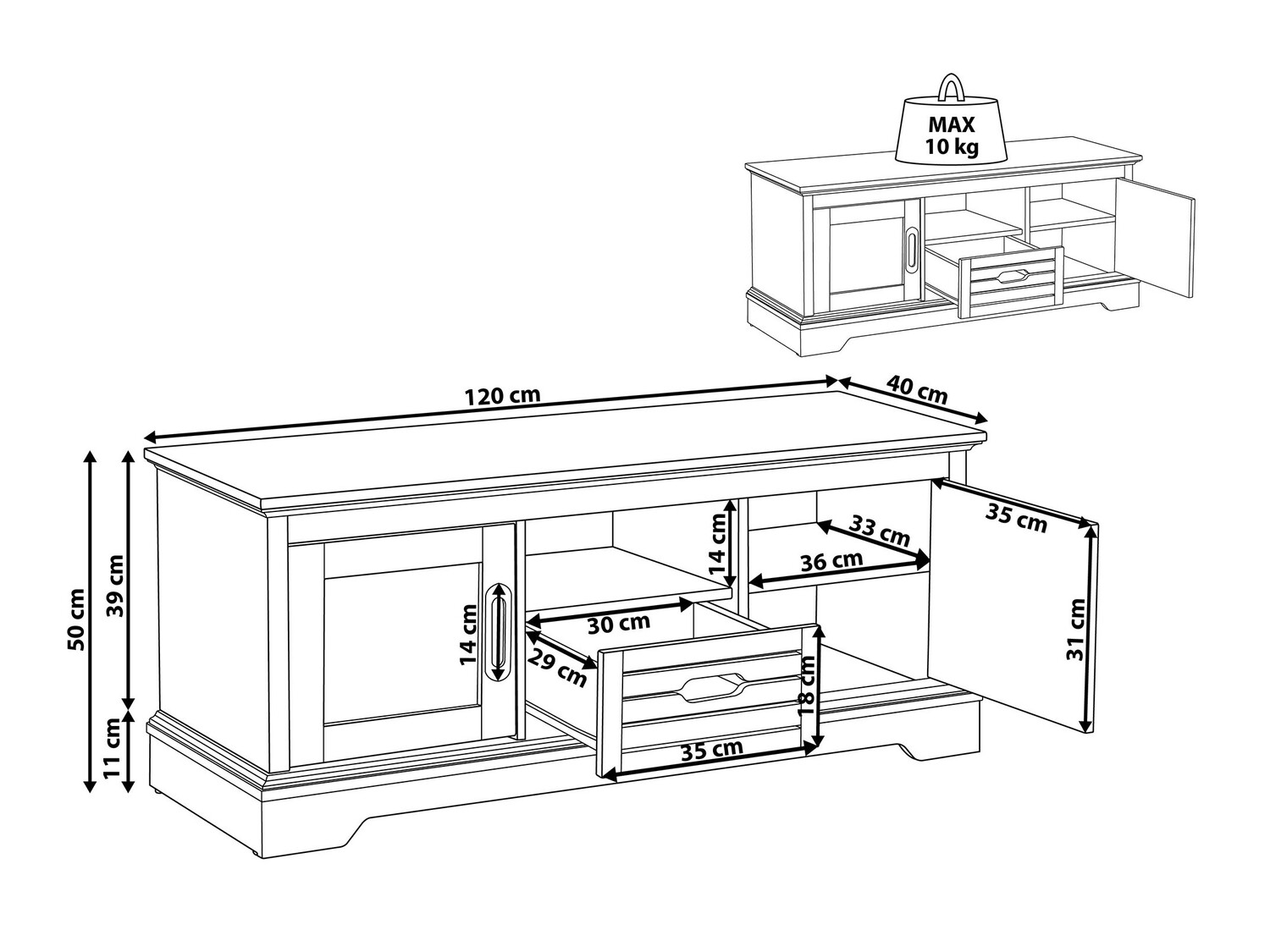 ТВ шкаф Berwyn 476