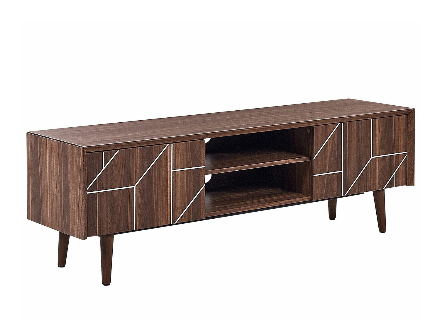 ТВ шкаф Berwyn 499 (Тъмно дърво)